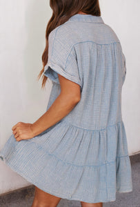 Crinkle Tiered Dress