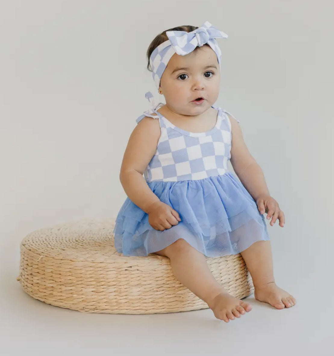 Checkered Romper Tutu
