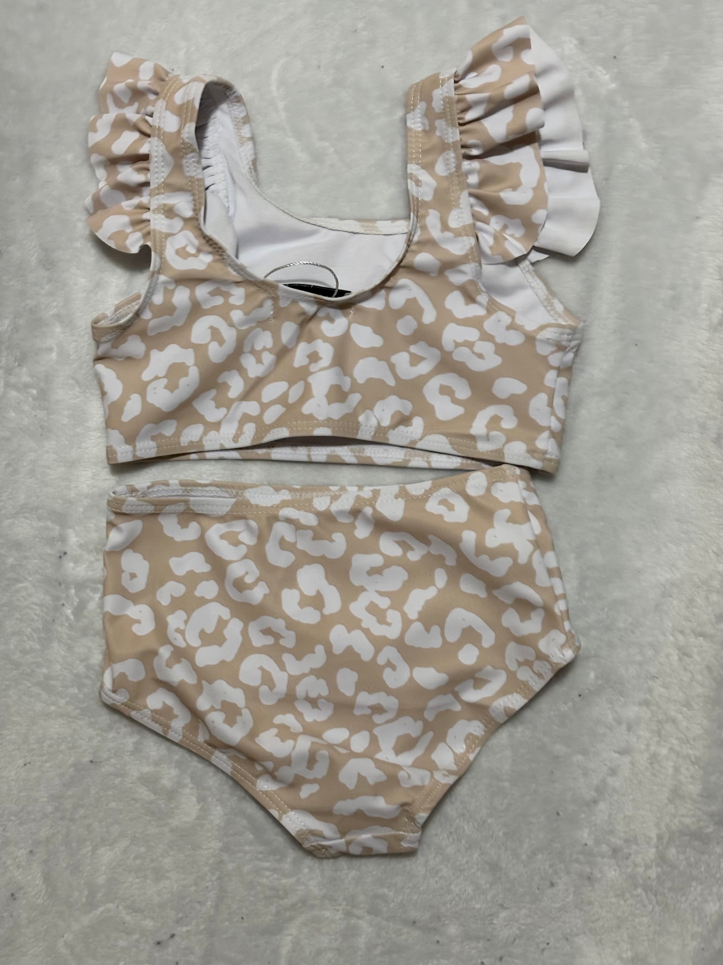 Leopard Print Girls 2Pc Suit
