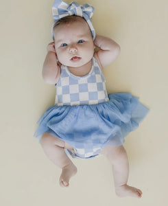 Checkered Romper Tutu