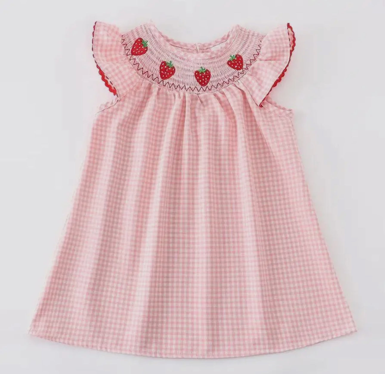 Strawberry Smocked Dress