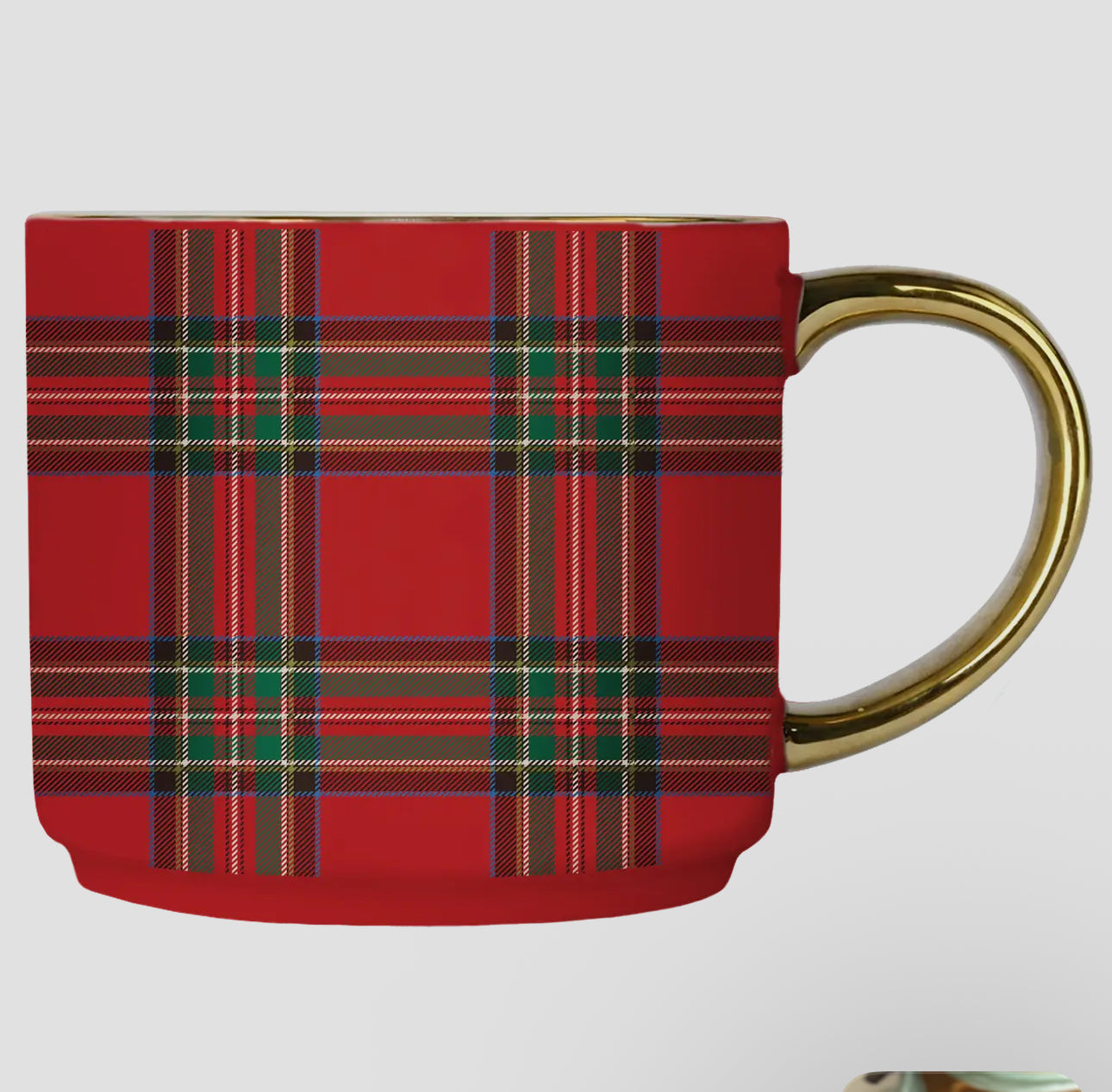 Red Plaid Coffee Mug
