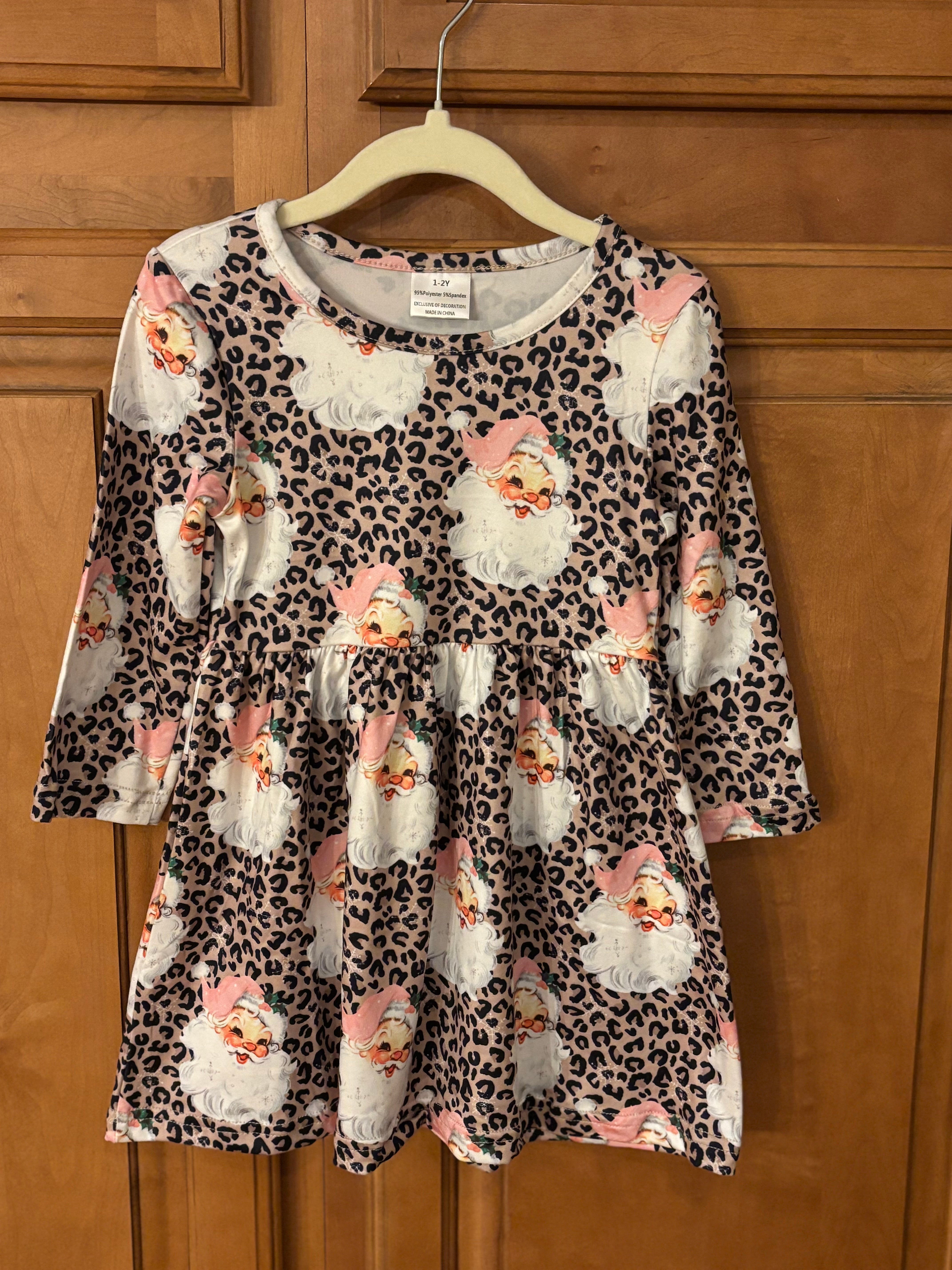 Santa Cheetah Dress
