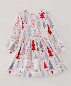 Girls Christmas Tree Dress