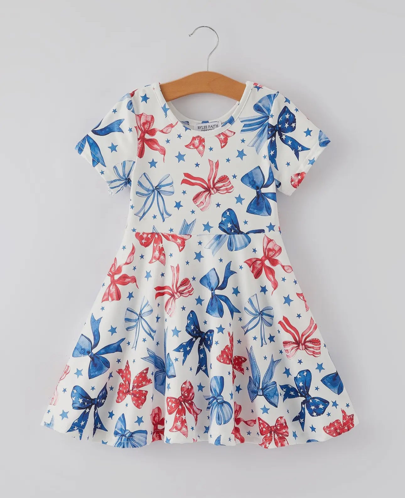 Girls Americana Bow Dress