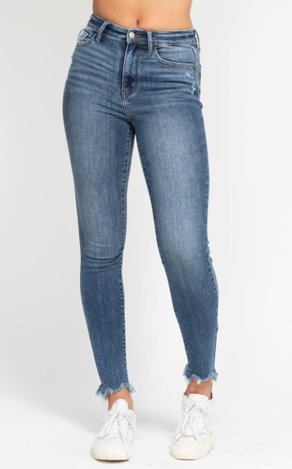 Judy Blue HW Skinny w/ Destroyed Hem