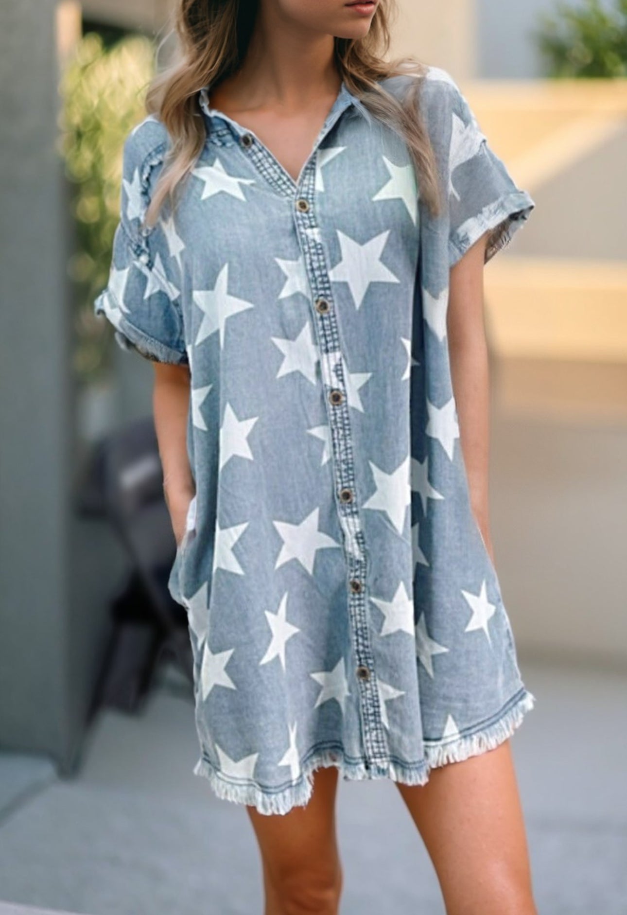 Denim Stars Dress