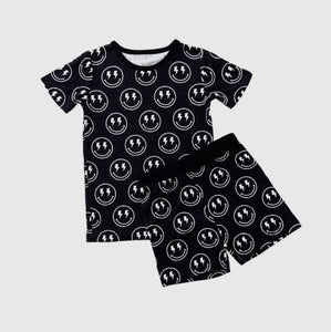 Electric Smiley Shorts Set