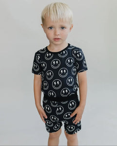 Electric Smiley Shorts Set