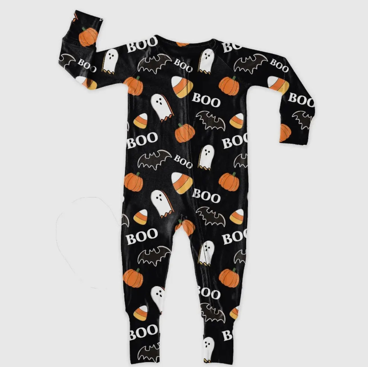 Bamboo Zipper Footie PJs