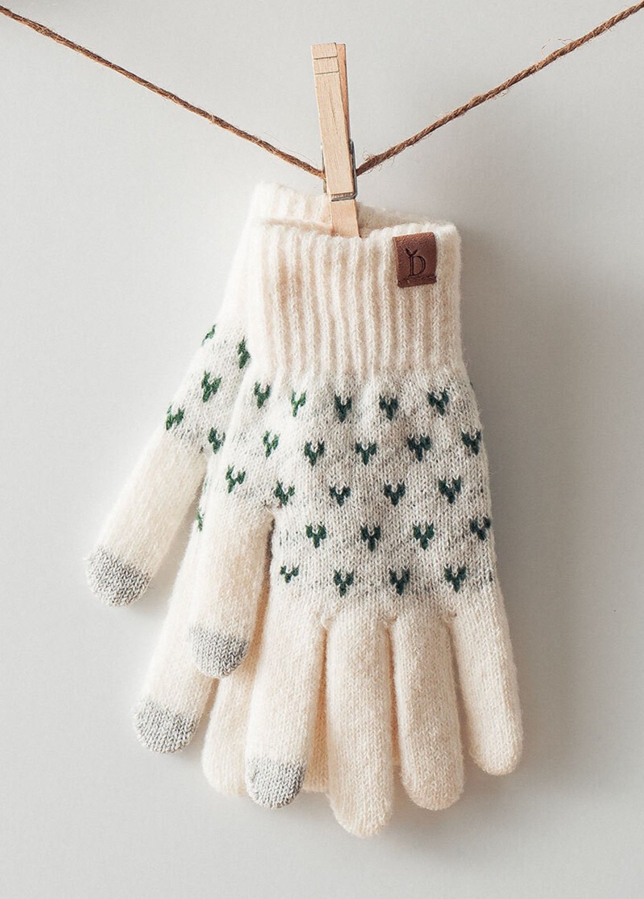 Snowing Mountain Holiday Gloves