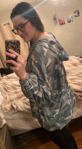 Oversized Camo Hoodie